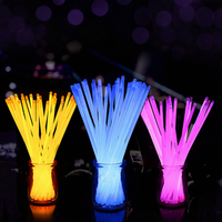 Bâtons lumineux jetables, imperméables, durables et colorés de 8 pouces, accessoires de fête néon, bracelets et colliers lumineux pour festival
