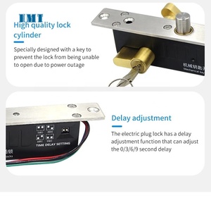 DC12V отказопрочный электрический затвор с замком, цилиндрическая Блокировка с временной задержкой, Блокировка с ключом, домашняя система контроля доступа - Product Image 5
