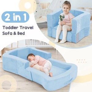 2026 Factory Wholesale Modern Portable Travel Toddler <b>Bed</b> Velvet <b>Sofa</b> <b>Bed</b> Foldable Bedroom Living Room Dining Kids Outdoor Hotel - Product Image 5