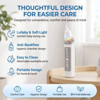 Aspirateur nasal électrique rechargeable en silicone pour bébé, personnalisé, pour les vendeurs Alibaba