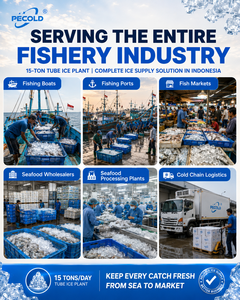Máquina <span class=keywords><strong>de</strong></span> Hielo en Tubo Pecold <span class=keywords><strong>de</strong></span> 15 Toneladas para Puerto Pesquero en Indonesia, Máquina <span class=keywords><strong>de</strong></span> Hielo Comercial para Suministro <span class=keywords><strong>de</strong></span> Hielo para la Industria Pesquera - Product Image 2