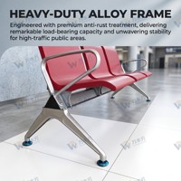 Banc d'attente moderne intégré en PU auto-nettoyant, multicolore, pour hôpitaux, écoles et gares, vente directe d'usine en gros