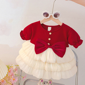 Nuovo Stile di Abito per Bambine con Grande Fiocco, Gonna Estiva a Maniche Corte in Tulle <span class=keywords><strong>Bianco</strong></span> Stratificato, <span class=keywords><strong>Vestito</strong></span> da Principessa alla Moda - Product Image 3