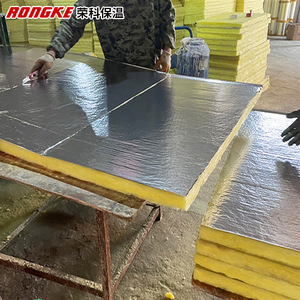 Panel de lana de vidrio Rongke 200kPa R6.0, lámina aislante para pared, techo, construcción, aislamiento térmico - Product Image 2