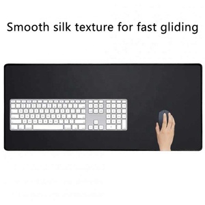 Rubber Natural Computer Gaming <strong>Mouse</strong> <strong>Mat</strong> , Keyboard Black Large <strong>Mouse</strong> Pad Computer Gaming Accessories <strong>Mouse</strong> Pad - Product Image 1