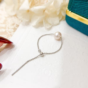 Anneau en argent S925, support vide, accessoires DIY pour perles, avec perles de 6 à 8 mm, version dentelle, outils et équipements de décoration de bijoux 1826 - Product Image 3