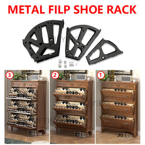 Rak Sepatu Besi Dua Lapis Jieying, Aksesoris Rak Sepatu 3 Lapis, Engsel Laci, Engsel Furnitur, Perlengkapan Perkakas - Product Image 6