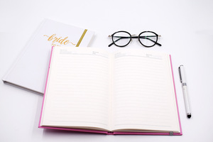 LABON Custom A5/a6 quaderno con copertina rigida per matrimonio in carta di alta qualità Bride To Me Logo stampato con elastico - Product Image 6