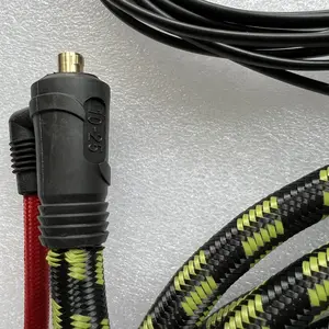 Chalumeau à souder TIG avec tête Flexible, livraison gratuite, WP17 10-25 ue, jeu de torche avec câble de 4M, connecteur à 5 pôles 150a