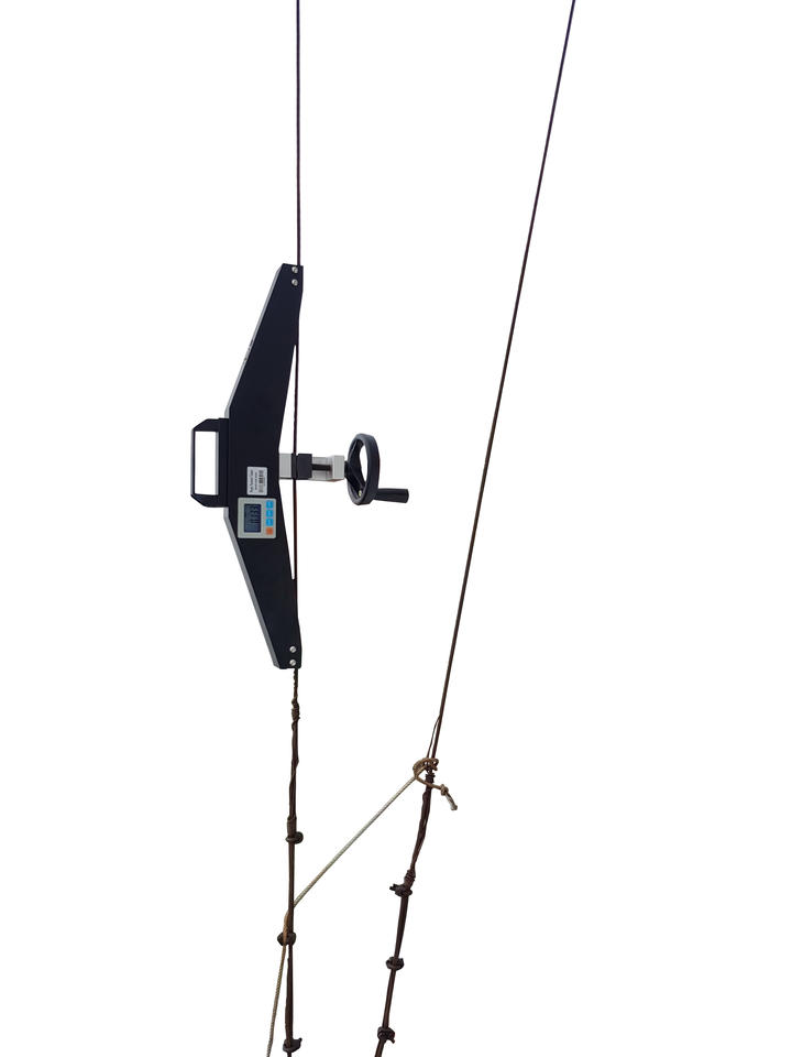 ASZ 100KN Outdoor Wire Rope Tension Tester Portable Gauge/Meter for ...