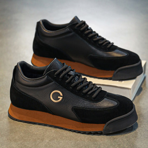 Scarpe da uomo autunnali in pelle Nappa, comode, semplici, casual, stile <span class=keywords><strong>Forrest</strong></span> <span class=keywords><strong>Gump</strong></span>, da viaggio, taglie grandi, per il commercio transfrontaliero - Product Image 3