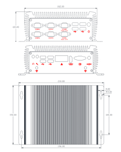 PC Industrial Intel I5-8305G Turbo 3.8GHz 4C/8T, Gráficos AMD Radeon <span class=keywords><strong>RX</strong></span> <span class=keywords><strong>Vega</strong></span> <span class=keywords><strong>M</strong></span> <span class=keywords><strong>GL</strong></span>, 6 Puertos COM (2x RS485/422), LAN Dual, 12V, Sin Ventilador - Product Image 4