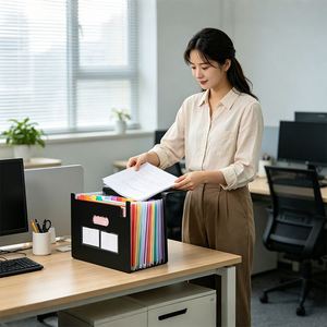 Custom Document Bags <b>Reference</b> <b>Books</b> Large Capacity Students Office Document Bags for Gifts - Product Image 4
