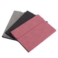 Housse Universelle en Cuir Noir pour Tablette Microsoft Surface Pro 4 / 5 / 6 / 7 de 12.3 Pouces