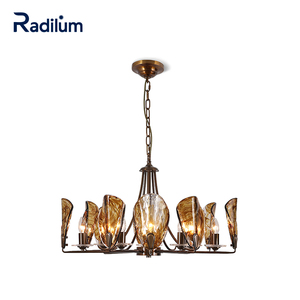 Hổ phách vỏ đèn chùm sang trọng ánh sáng mặt dây chuyền với vỏ tự nhiên thiết kế cho phòng khách, phòng ăn & bãi biển nhà trang trí nội thất - Product Image 1