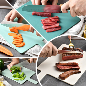 Ensemble de planches à découper antidérapantes en PP pour la cuisine, 4 pièces, planches à découper classifiées pour aliments pour bébés et fruits, avec support de rangement - Product Image 5