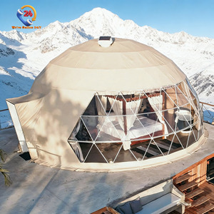 Geodesic Dome Luxury Glamping Prefab Transparent House <b>Tent</b> Geodesico Tenda Round Outdoor Winter Camping House Glamping <b>Tents</b> Lu - Product Image 3