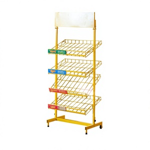 ADONG 4-Tier Garment Display Rack | Single-Sided Powder Coated Metal <b>Shelf</b> with Logo | Lightweight <b>Freestanding</b> OEM Vietnam A43 - Product Image 1