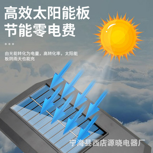 Solar Street <b>Light</b> <b>Led</b> Outdoor <b>Motion</b> <b>Sensor</b> Wall Lighting For Courtyard Paths 50000 Hours Lifespan - Product Image 3