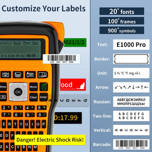 Machine à étiqueter <span class=keywords><strong>AIMO</strong></span> E1000 PRO avec ruban, étiqueteuse thermorétractable, étiquettes imperméables, étiqueteuse pour câbles - Product Image 6