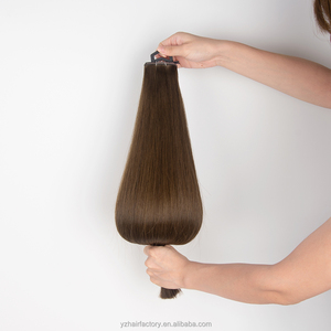 Extensiones de Cabello Humano Profesionales para Salón, al por Mayor de Fábrica, Cortables, Reutilizables, Doble Trama, Trama XO, Trama Invisible con Cuentas, Trama Mariposa - Product Image 4