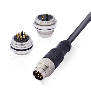 IP67 водонепроницаемый 2 3 4 5 6 7 8 9 10 Pin 12Pin кабель круглый папа M8 M12 M16 формовочный Кабельный разъем - Product Image 6