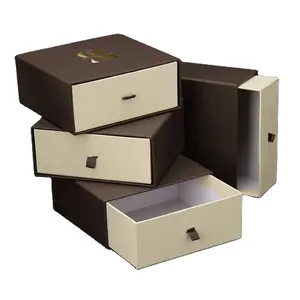 Üsleri kutuları çekmeceli manikür hint küpe Vintage damızlık tarzı Retro kağıt tepsileri dayanıklı karton bıçak kollu Geschenk