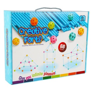Kits de tentes de <span class=keywords><strong>château</strong></span> de Tunnels pour enfants, Construction de <span class=keywords><strong>Fort</strong></span>, bricolage 3d, jouets de Construction de maison de jeu - Product Image 3