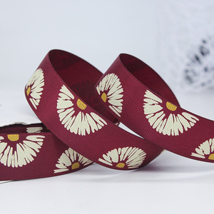 Grosgrain Ribbon Satin Belt Polyester Custom Printed For Gift Wrapping And Decorations - Product Image 1