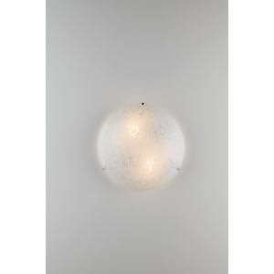 LAMPE DE PLAFOND HEXAGRAMME DIAM. 30CM TRANSPARENT BLANC - 2XE27 - Product Image 1