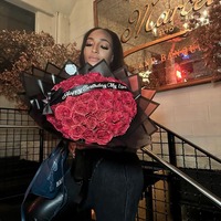 Bouquet de roses éternelles multicolores en option, cadeau romantique pour la Saint-Valentin, la fête des mères, un anniversaire, une décoration de maison ou de fête