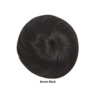 <span class=keywords><strong>Chignon</strong></span> synthétique tendance <span class=keywords><strong>avec</strong></span> pinces, élastiques ajustables, extension de <span class=keywords><strong>chignon</strong></span> lisse pour femme - Product Image 6