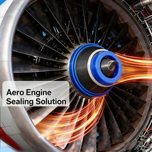 أختام هيدروليكية للطائرات من البولي يوريثان، أختام عازلة من البولي يوريثان بدرجة الطيران، -55 ° من سي إلى 200 ° نطاق التشغيل C - Product Image 3