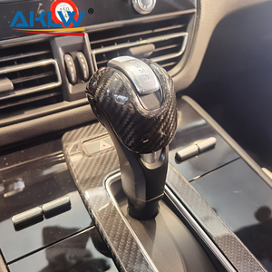 Cache décoratif de pommeau de levier de vitesse pour console centrale <span class=keywords><strong>Porsche</strong></span> Macan 2022-2023 en fibre de carbone véritable, léger et luxueux - Product Image 6