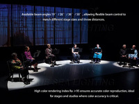 S-3 Neues TV-Studio Theater Kirche 300W RGBW Leko LED Profilscheinwerfer Bühnenlicht Theater Kirchen Bühnenstudio Umgebungsbeleuchtung