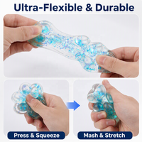 Jouet Squishy Patte de Chat Transparente Tendance à Rebond Lent - Jouet Anti-Stress à Sensation Boueuse Très Vendu