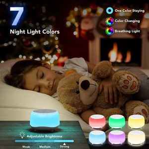 Baby Soothing <b>Light</b> <b>Sleep</b> Sound Machine With Colorful Night <b>Light</b> For Infant Calming And <b>Sleep</b> Aid Portable White Noise Speaker - Product Image 2