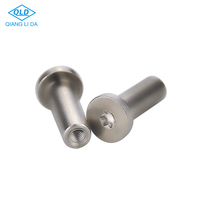 Boulons de connexion pour meubles à tête plate hexagonale en acier inoxydable et écrous à manchon M4 M6 M8 métriques SS304 SS316