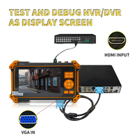 Testeur de câble de caméra CCTV 5 pouces avec écran tactile, moniteur Full 4K TVI CVI AHD IPS, testeur de caméra IP CCTV tactile