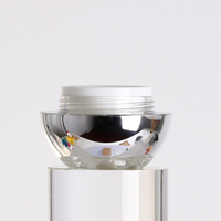 Pot à crème cosmétique en acrylique de haute qualité 10g, construction à fond épais avec couleur personnalisée, contenant cosmétique premium