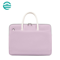 Sac à main d'affaires imperméable personnalisé Fuliya avec logo, étui pour ordinateur portable pour femmes - 13-15,6 pouces, protection pour MacBook Pro, ordinateur portable