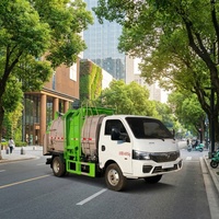 Camion à ordures alimentaires Dongfeng Tuyi 5 CBM avec cuve scellée et chargement latéral pour la collecte des déchets de restaurant