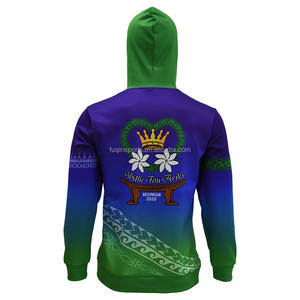 Fq कस्टम आदिवासी माओरी पॉलिनेशियन हुडी खेल प्रशिक्षण कांगारू पॉकेट पल्लोवर एथलेटिक मुद्रित शीर्ष सबलिमिनेशन - Product Image 4