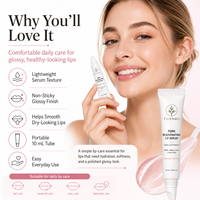 Baume à lèvres hydratant et repulpant, exfoliant doux et lissant, sérum à lèvres rajeunissant PDRN