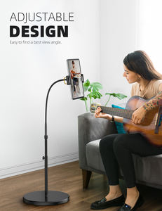 Support de tablette flexible Lamicall FT01, support de sol à col de cygne, hauteur réglable, support de téléphone stable, base rotative à 360 degrés <span class=keywords><strong>pour</strong></span> tablette intelligente - Product Image 2