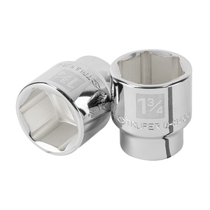 Truper D-3456-H 1-3/4 'douille carrée 6 points 3/4 'Drive finition chromée de qualité bricolage pour l'entretien Support OEM personnalisable - Product Image 1