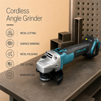 Meuleuse d'angle sans fil sans balais 125 mm 20 V pour le décapage de la rouille métallique, outil de meulage et de polissage industriel alimenté par batterie
