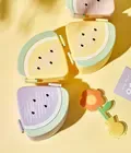 C284 nouveau Style créatif 3 grilles micro-ondes boîte à lunch matériau de qualité alimentaire joint pastèque boîte à lunch mignon dessin animé récipient alimentaire