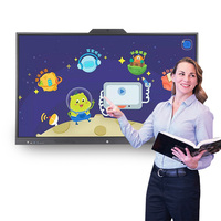 Tablette de conférence à écran tactile tout-en-un avec panneau LED 1080p de 75 pouces, tableau blanc électronique intelligent pour entrée sans fil