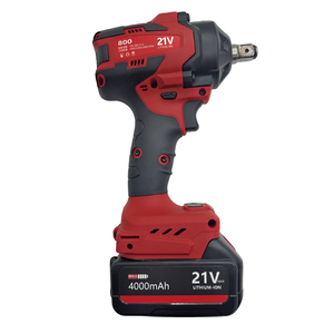 مفتاح ربط كهربائي عالي العزم JM800 قابل لإعادة الشحن بقوة 21 فولت وبطارية 2000 مللي أمبير في الساعة وسرعة دوران 1800-2800 دورة في الدقيقة دكتور.1/2 800 نيوتن متر مفك براغي لاسلكي متين مركب - Product Image 2